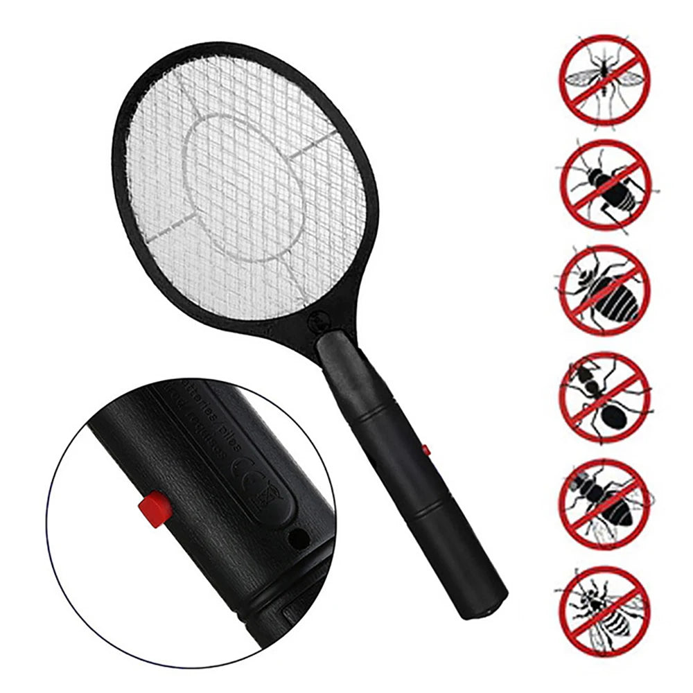 Electric Fly Insect Bug Zapper Bat Handheld Insect Fly Swatter Racket Portable Mosquitos Killer Pest Control For Bedroom Insects