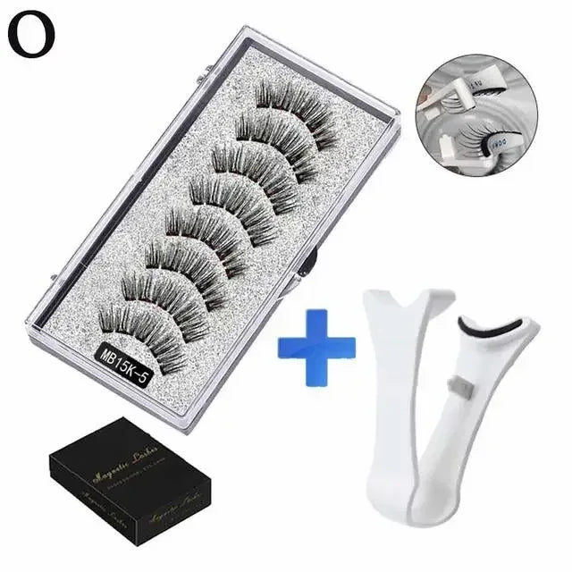 3D Magnetic Eyelashes Kit with Tweezers - Urbizia