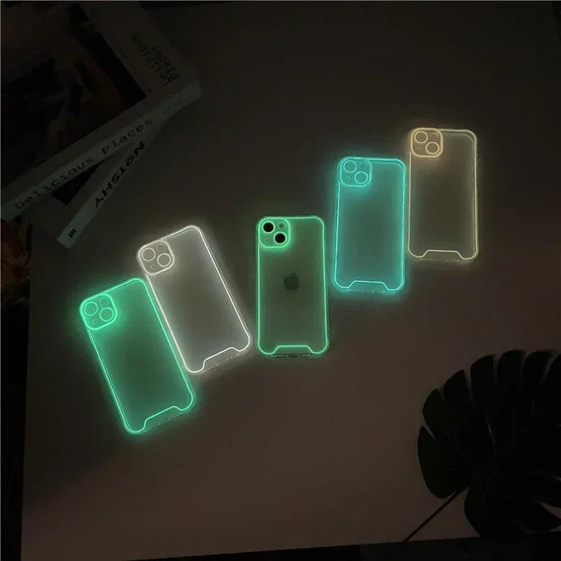 iPhone Glow-in-the-Dark Silicone Case – Luminous Cover