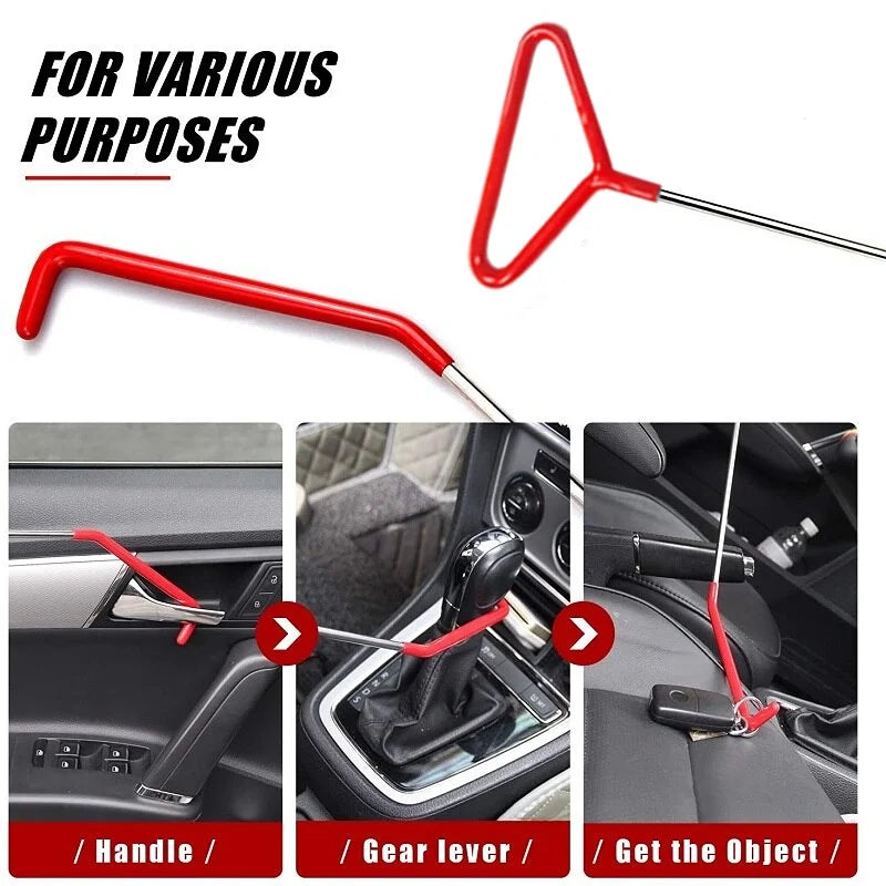 Car Door Tool Kit Inflatable Air Pump Auto Window Door Open Fixing Gripper Tools with Long Reach Kits & Carrying Bag