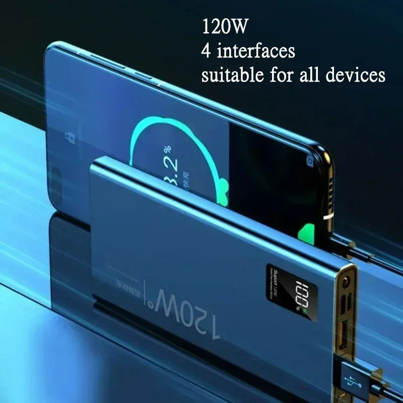 120W 80000mAh Fast Charging Power Bank Wireless Magnetic