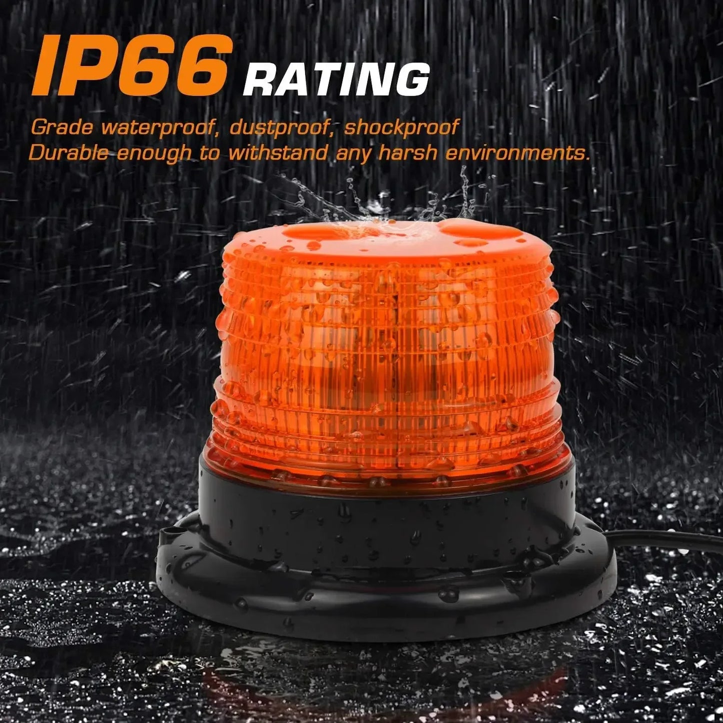 Car Truck Roof Top Warning Light Emergency LED Strobe Light Flashing Beacon With Magnetic Base For Security Auto 12V 24V - Urbizia
