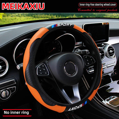 All-Season Carbon Fiber Sport Steering Wheel Cover