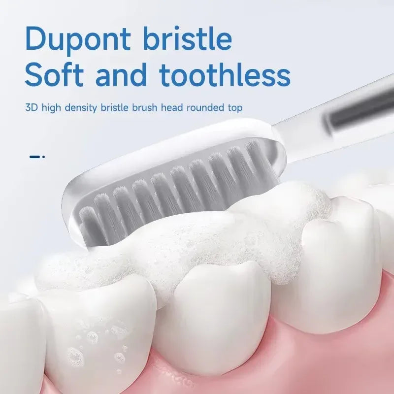 Electric Toothbrush Mental Thin Brush Body Specially for Women Pure Wisdom Beauty Soft DuPont Bristle - Urbizia