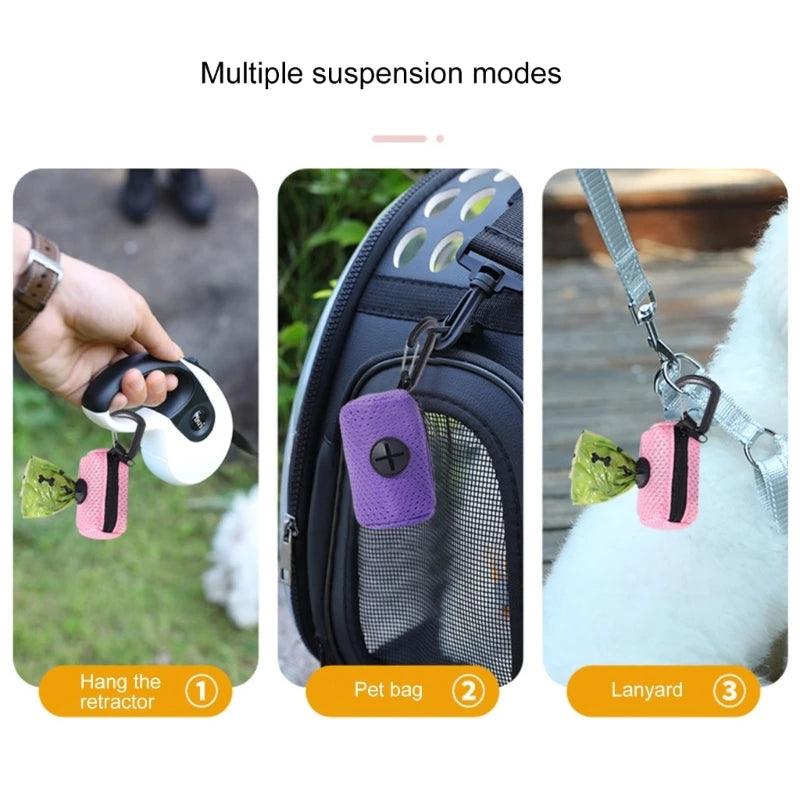 Mesh Dog Poop Bag Dispenser with Clip