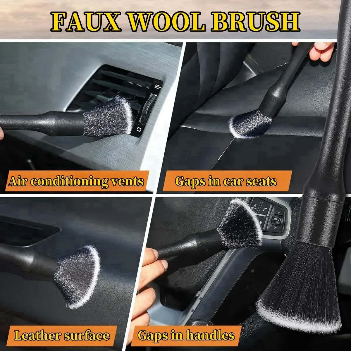 Car Detailing Brush Set – 4-5 Pieces - Urbizia