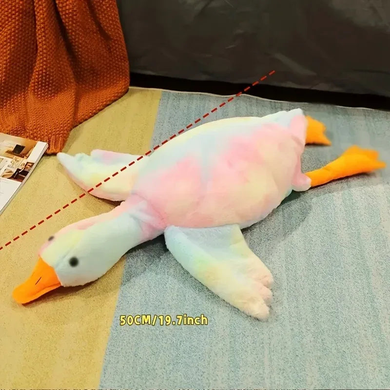 50cm Soft Colorful Duck Plush Toy for Cats Dogs Relax Pet Companion Anxiety-Relieving Dog Buddy Energy Release Gift for Pets - Urbizia