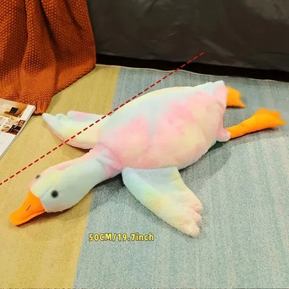 50cm Soft Colorful Duck Plush Toy for Cats Dogs Relax Pet Companion Anxiety-Relieving Dog Buddy Energy Release Gift for Pets - Urbizia