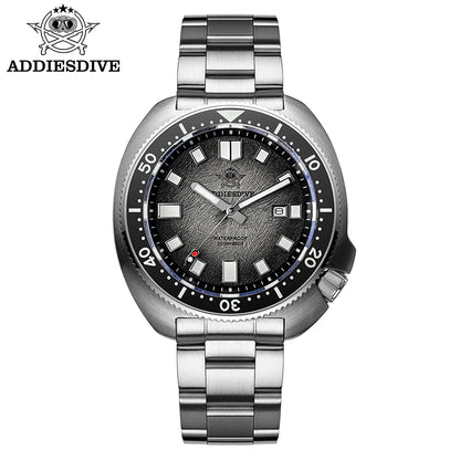 ADDIESDIVE Men Watch Sapphire Glass AR Coated Quartz Watches Luminous 200m Waterproof Turtle Diver Watch Reloj Hombre AD2511