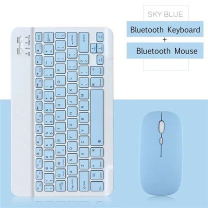10 lnch Wireless  Bluetooth Mini Keyboard For iPad Phone Tablet Portable Bluetooth Keyboard and Mouse For Samsung Xiaomi Android