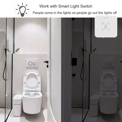 Tuya Zigbee/WiFi Smart Human Presence Sensor 24Ghz MmWave Radar Detection Luminance/Distance Detection Support Home Assistant - Urbizia