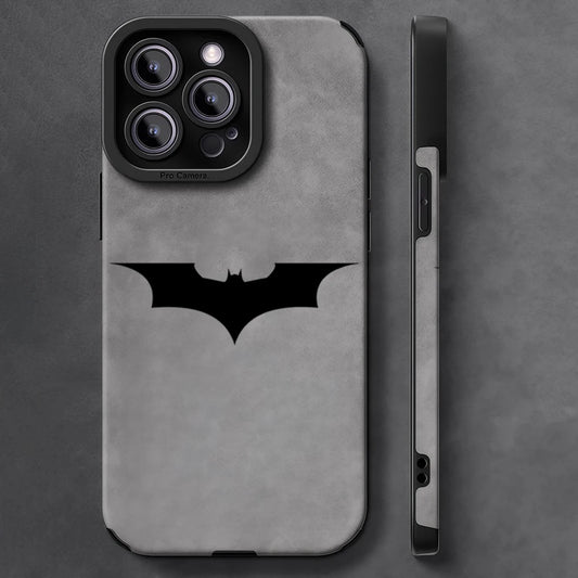 Potdemiel Batman Lambskin Leather Shockproof iPhone Case