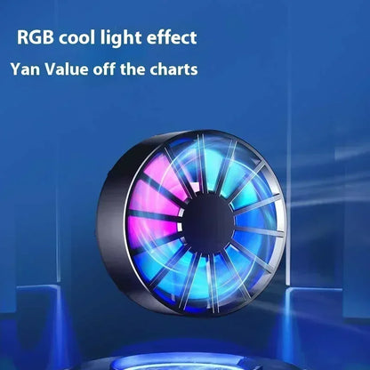 Portable Magnetic Phone Cooler RGB Fan for Gaming