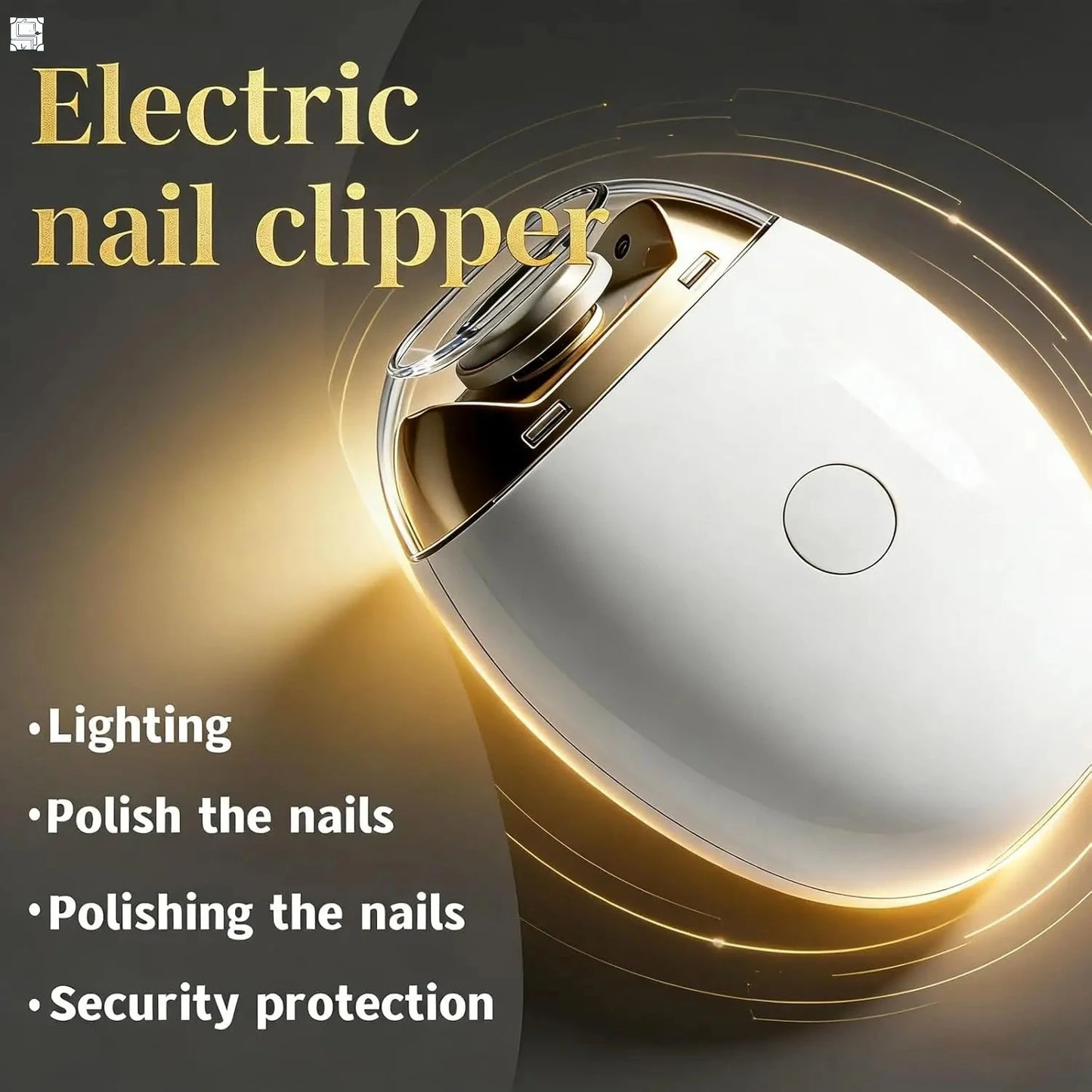 2 IN 1 Electric Nail Trimmer With LED Light Automatic Nail Grinder Trimmer For Baby Adult Mini Manicure Tools Nail Care