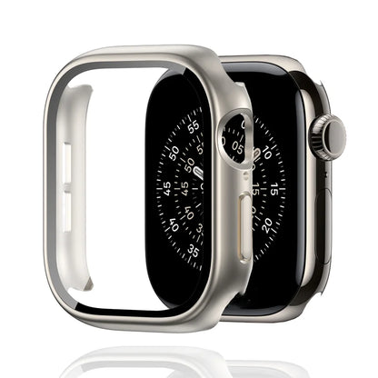 Tempered Glass+Case For Apple Watch 38-40mm 41mm 42mm 44mm 45mm 46mm Screen Protector Protective Cover iWatch 11 10 8 7 9 6 SE 5