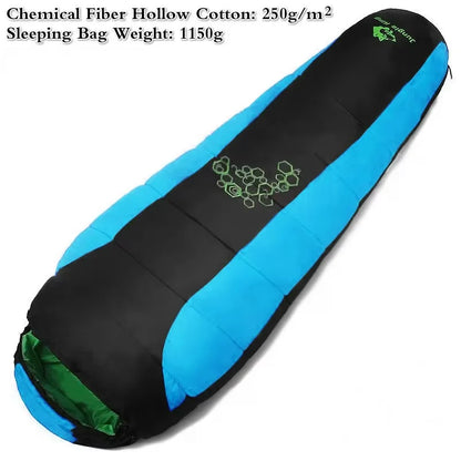 Jungle King CY0901 Thickening Fill Four Holes Cotton Sleeping Bags Fit for Winter Thermal 4 Kinds of Thickness Camping Travel