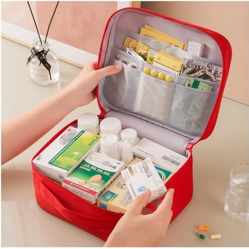 3PC/Set Travel Portable Medicine Package Multifunctional First Aid Bag Storage Bag Outdoor Camping Travel and Home Storage Bag