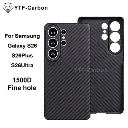 YTF-Carbon Magnetic Case For Samsung S26Ultra Aramid Carbon Fiber Cover For Magsafe S26 S26Plus Cover Mobile Phone Accessories