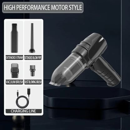 Wireless Car Vacuum Cleaner High-Power Dual-Use (Car & Home) Powerful Multi-Functional Handheld Vacuum with Strong Suction