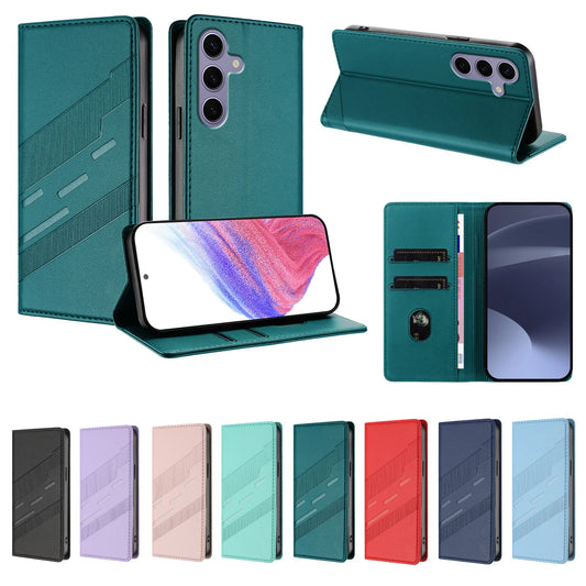 Magnetic Leather Wallet Case for Samsung Galaxy S26 S25 S24 S23 S22 S21 S20 Ultra Plus FE Phone Flip Cover Bussiness Card Holder