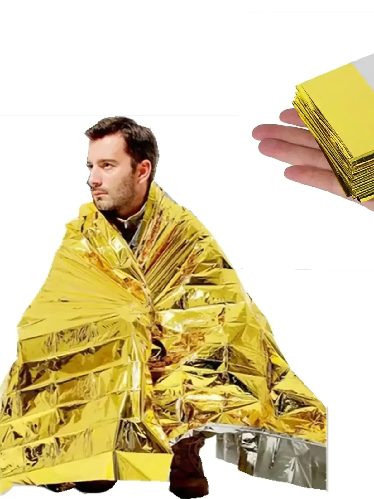 Emergency Thermal Survival Blanket Waterproof Heat Retention Camping Blanket - Urbizia