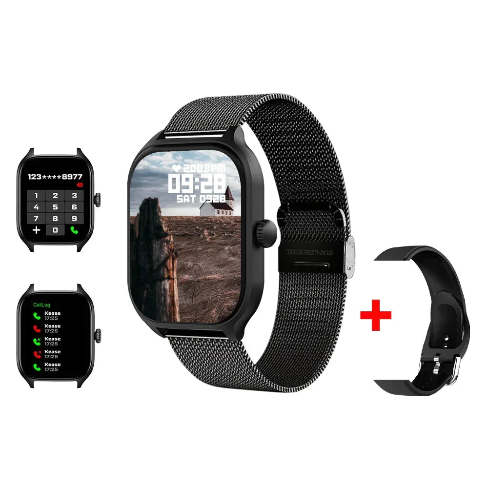 KESHUYOU H9 2025 Smart Watch 2.01-inch HD Display Receive Make Calls Message Preview Sport Mode Weather Forecast Smart Watch - Urbizia