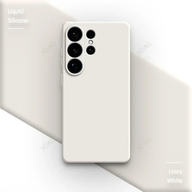 Liquid Silicone Square Shockproof Case for Samsung Galaxy