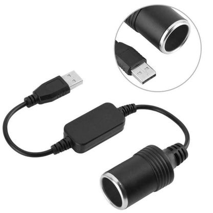 34.5cm USB 12V Car Voltage Conversion Socket Power Adapter Charger Cable Line I