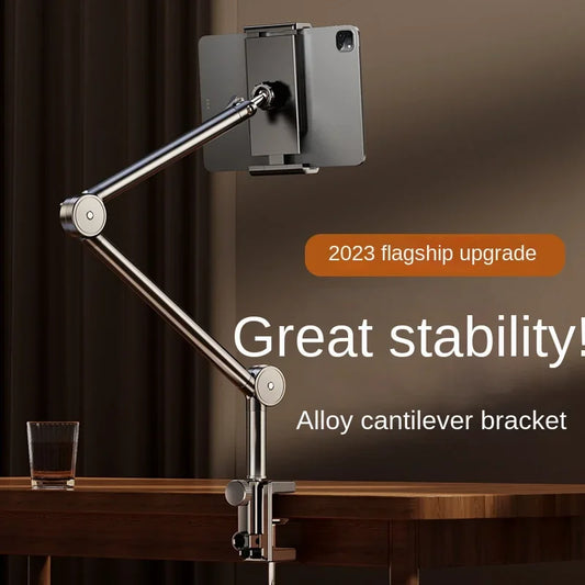 Desktop Mobile Phone Holder Bed Clip Lazy Live Broadcast Folding Cantilever Bracket For Apple Samsung iPad Tablet Stand Accessor