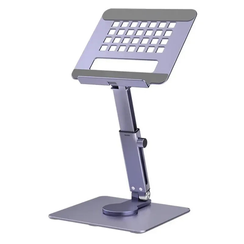 Aluminum Tablet Stand 360°Rotating Folding Adjustable Desk Holder Mount Riser for iPad Pro Air 4 Mini 12.9 4-14 Inch Xiaomi Tab - Urbizia