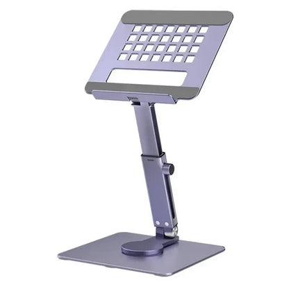 Aluminum Tablet Stand 360°Rotating Folding Adjustable Desk Holder Mount Riser for iPad Pro Air 4 Mini 12.9 4-14 Inch Xiaomi Tab - Urbizia