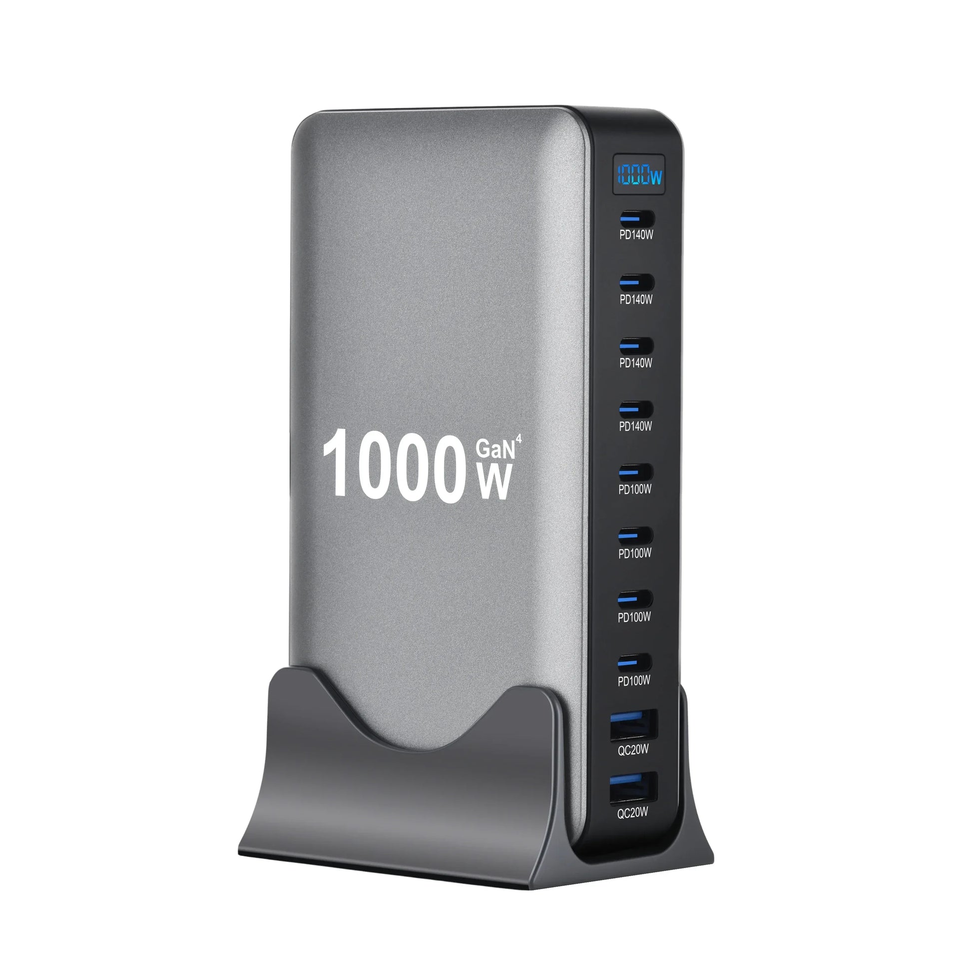 1000W Multi-Port Desktop Charger with 8C2A Fast Charging 200W Total Power for Laptops Tablets And More - New Model - Urbizia