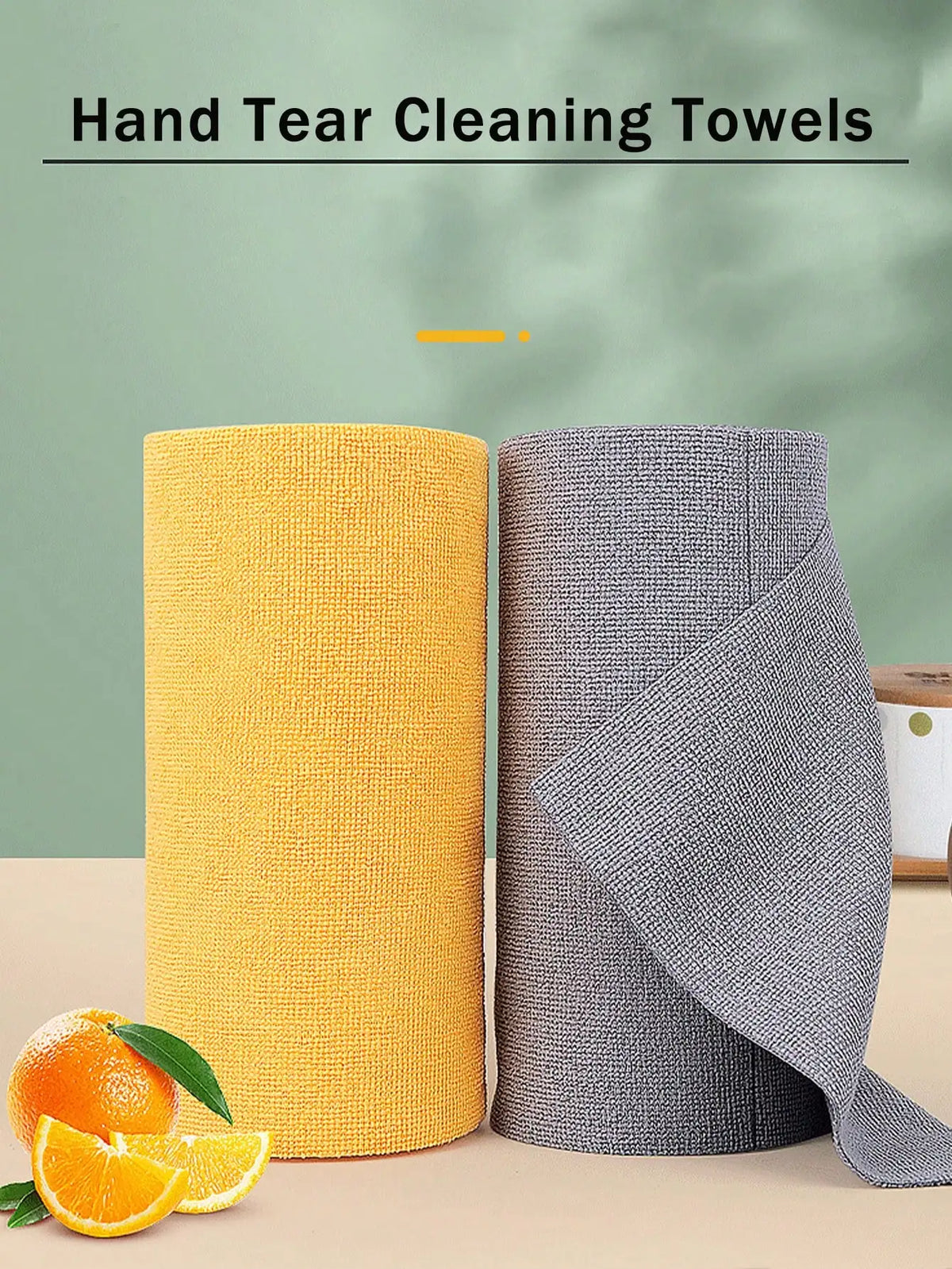 1 Roll(20/50 Sheets)Reusable Microfiber Towel Roll, Hand Tear Cleaning Towels, Washable Ultra-Fine Fiber For Car Soft Cleaning Cloth, Multipurpose Absorbent Cleaning Wipes, Dish Towel, Kitchen Rag, Lazy Rag, Cleaning Supplies