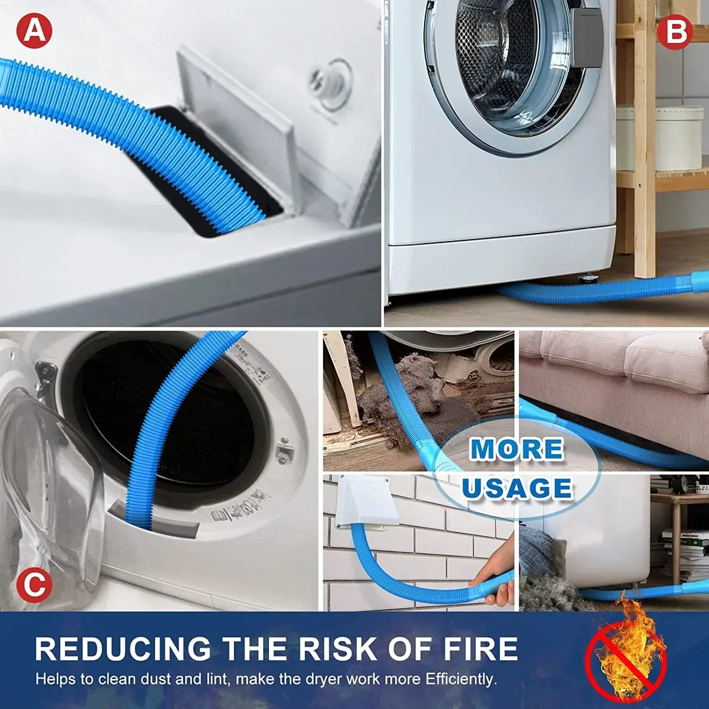 Dryer Vent Cleaner Brush – Vacuum Hose Attachment - Urbizia