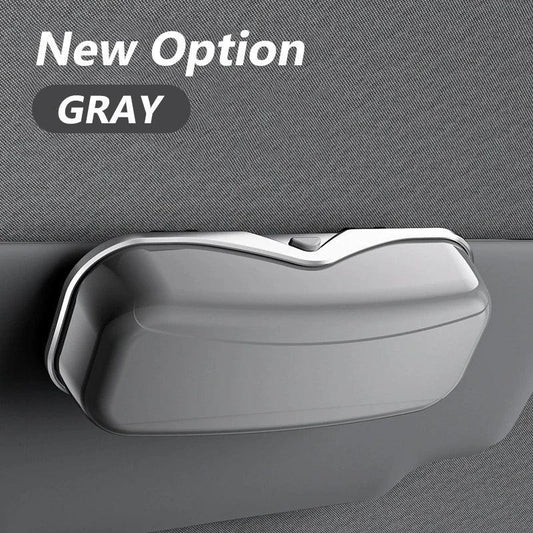 Car Visor Glasses Case Premium ABS Flocking Inner Auto Sunglasses Organizer Storage Case Anti-Scratch Eyeglasses Protection Box - Urbizia
