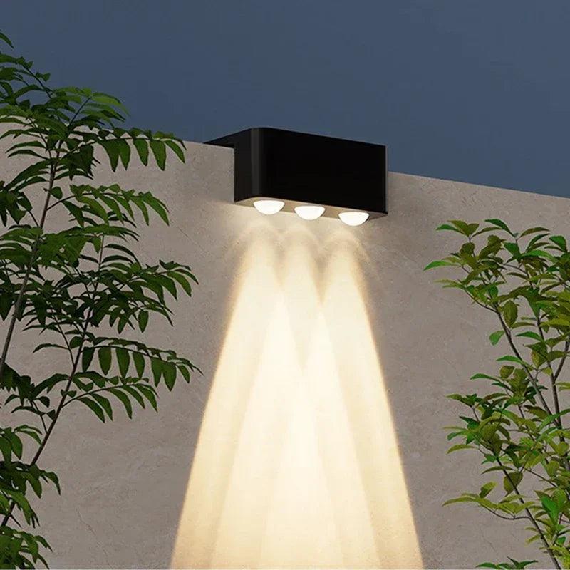 1/2/4PCS Solar Wall Lights Outdoor Waterproof Garden Step Lighting for Yard Fence Stair Pathway Decoration Outside Solar Lights
