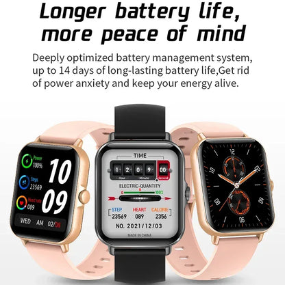 2025 2.01'' Smart Watch Bluetooth Call Play Music Smartwatch Fitness Clock Sport Waterproof Watches for Men Women iPhone Android - Urbizia