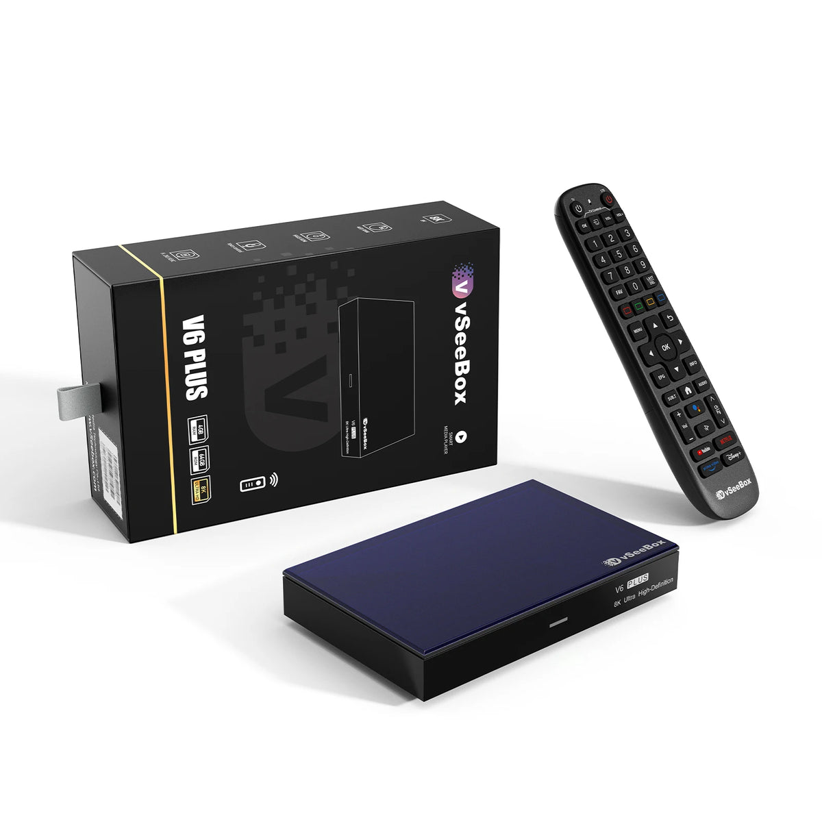 2026 vSeeBox V6 Plus Voice Control 8K HD Wifi6 Easy Setup