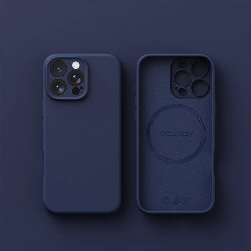 Luxury Liquid Silicone MagSafe Case for iPhone 17–11 Series