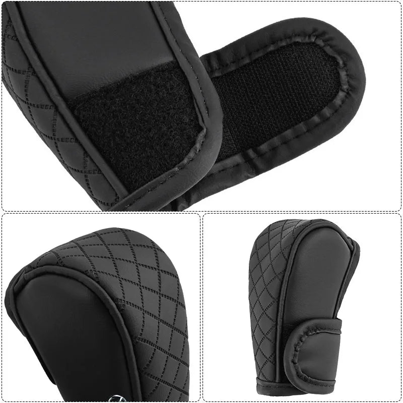 Car Shift Handle Cover Leather Non-Slip Wear-resistant Shift Knob Decor Protective For Mazda 3 CX3 CX4 CX5 CX7 CX8 CX9 CX30 RX7