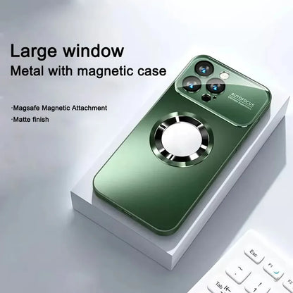 Titanium Metallic Matte MagSafe iPhone Case with Lens Protection