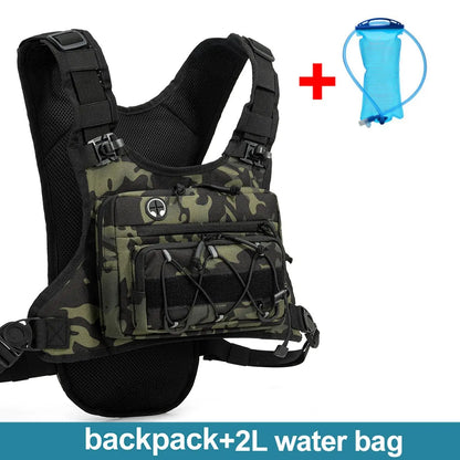 Running Chest Pack Hydration Vest For Cycling Hiking Bicycle Race Marathon Bag Men Women Sports Tactical Pouch Camping Backpack