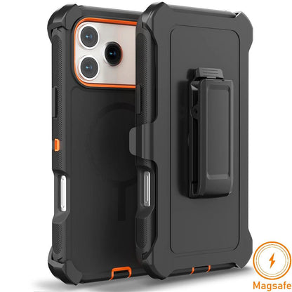 Armor Defender Magnetic iPhone Case with Belt Clip – MagSafe Compatible