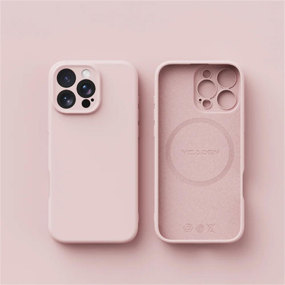 Luxury Liquid Silicone MagSafe Case for iPhone 17–11 Series