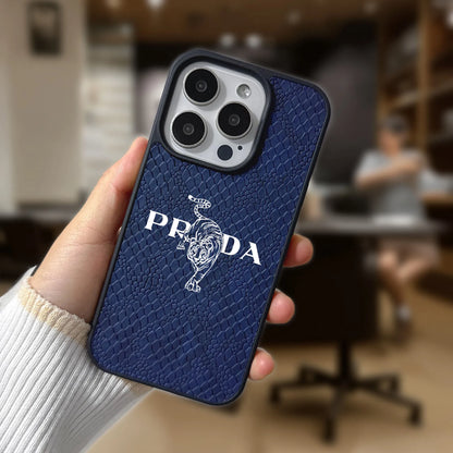 leather tiger phone case for iphone 17 16 15 14 plus 13 12 11 pro max 16e cover Luxury funda 3D snakeskin pattern cases carcasa