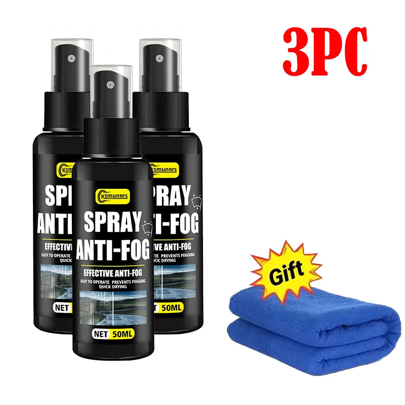 Motorcycle Helmet Anti-Fog Spray, Effectively Prevents Fogging, Enhances Visibility with Durable Nano Coating, Suitable for All