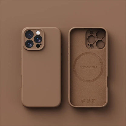 Luxury Liquid Silicone MagSafe Case for iPhone 17–11 Series