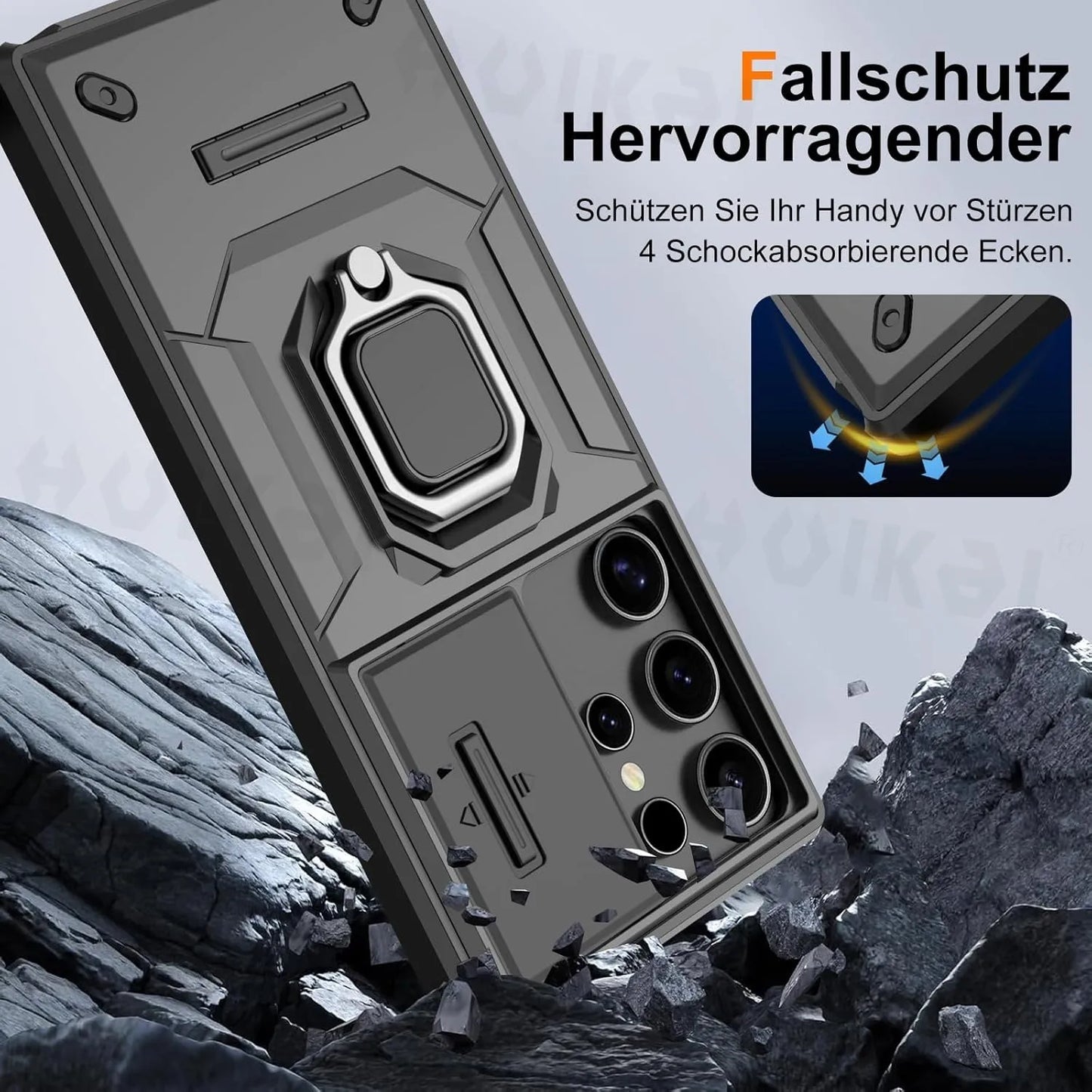 Case For Samsung Galaxy S26 Ultra Samsung S26 Plus Samsung S26 Slide Camera Case Stand Armor Antifall Protection Kickstand Cover