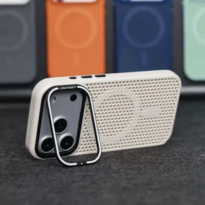MagSafe Camera Mount Mesh Cooling Shockproof iPhone Case