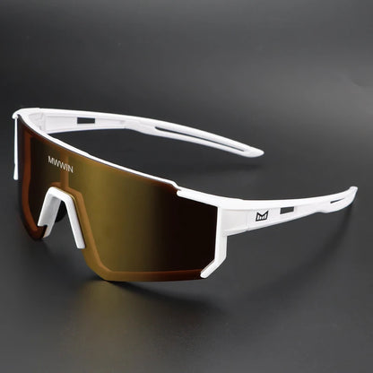 MWWIN Fashion Cycling Glasses Sunglasses for Men UV400 Women Bike Eyewear Road Bicycle Driving Outdoor Sport Marathon Triathlon